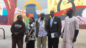 A group image of the Senegalese artists